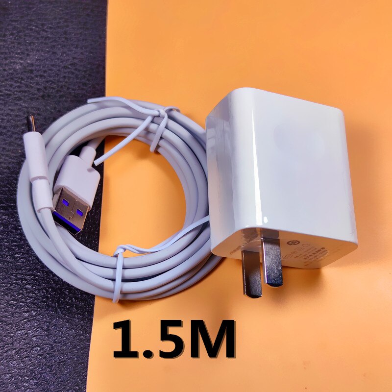 Original Huawei 40W Aufzurüsten USB Schnelle Ladegerät 10V 4A Adapter 5A Typ C Kabel für Honor 10 Magie p20 P30 pro p40 pro mate 30: US 1.5M CABLE