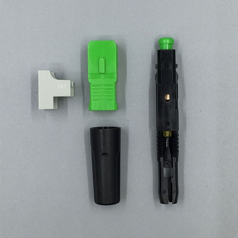 10pcs FTTH SC APC fast connector FTTH pre-bur fiber optic quick connector SC APC FTTH Fiber Optic Fast Connector SC Connector