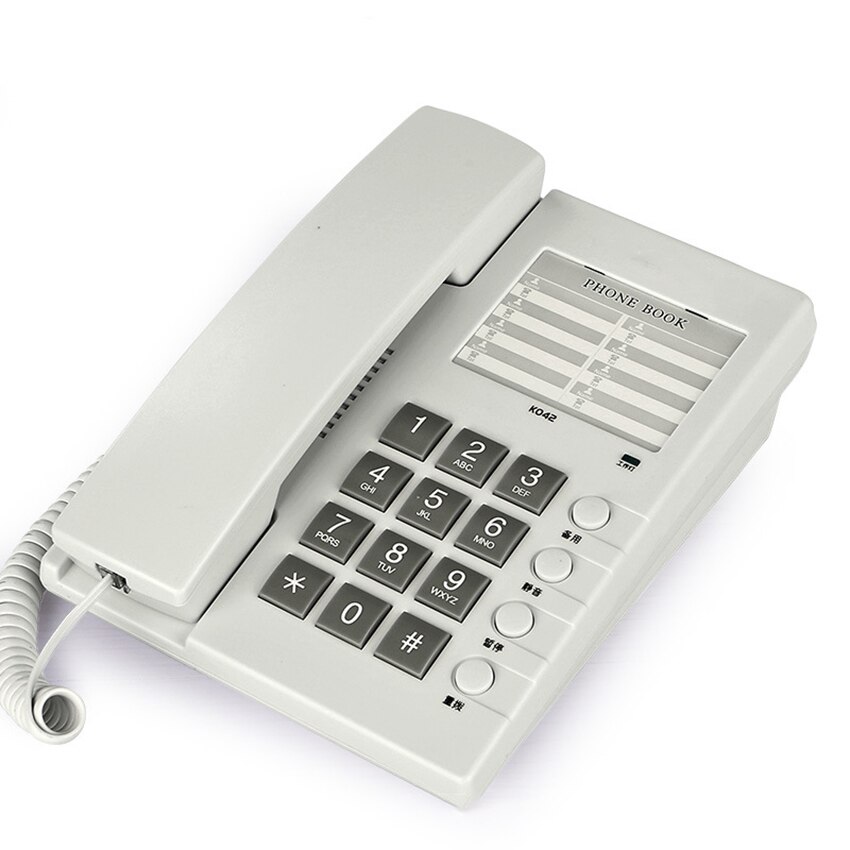 kabelgebunden Telefon, Heimat Hotel Schreibtisch Telefon Büro Festnetz Feste Telefone mit Telefon Nummer Papier, Stumm und Wahlwiederholung