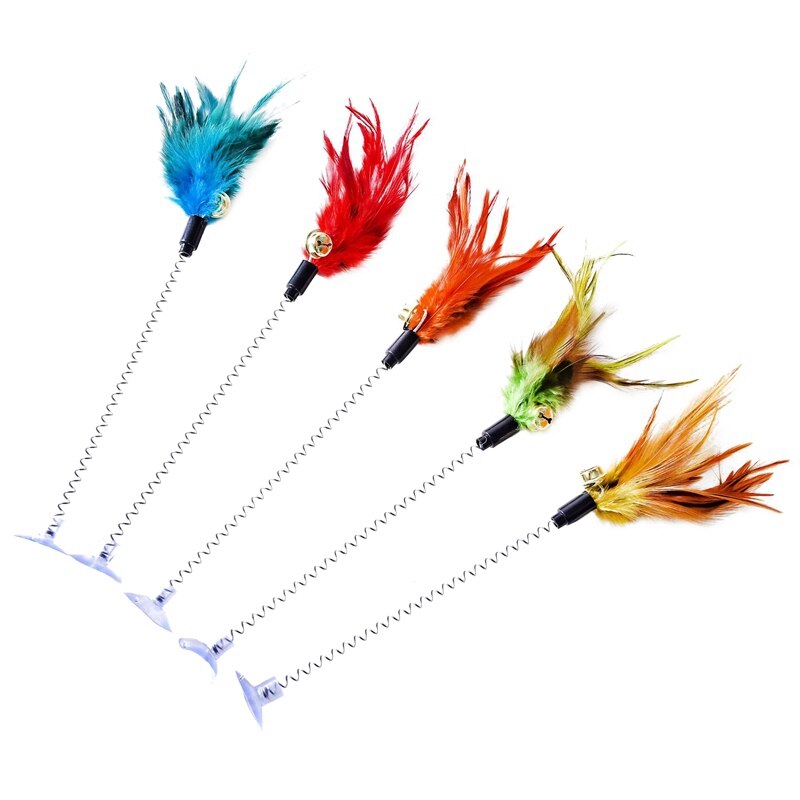 Funny Pet Cat Toys Electric Rotating Toy Spring Toy for cat Colorful Butterfly Animal Interactive Training Pet Cats Toys: random color