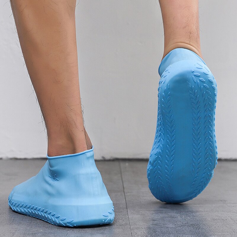 1 Paar Waterdichte Regen Schoenen Covers Regen Boot Herbruikbare Anti-Slip Rubber Regen Overschoenen Outdoor Wandelschoenen Accessoires 2022