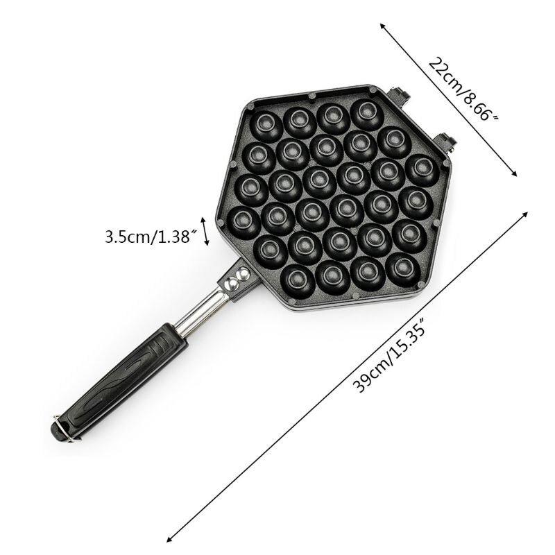 Antiaanbakvorm voor eierwafels, huishoudelijke keuken, cakevorm voor bubbels, oven