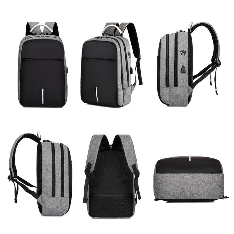 Men Laptop Backpacks Travel Backpack Multifunction Business Bag Anti Theft USB Charging Waterproof Unisex School Backpack