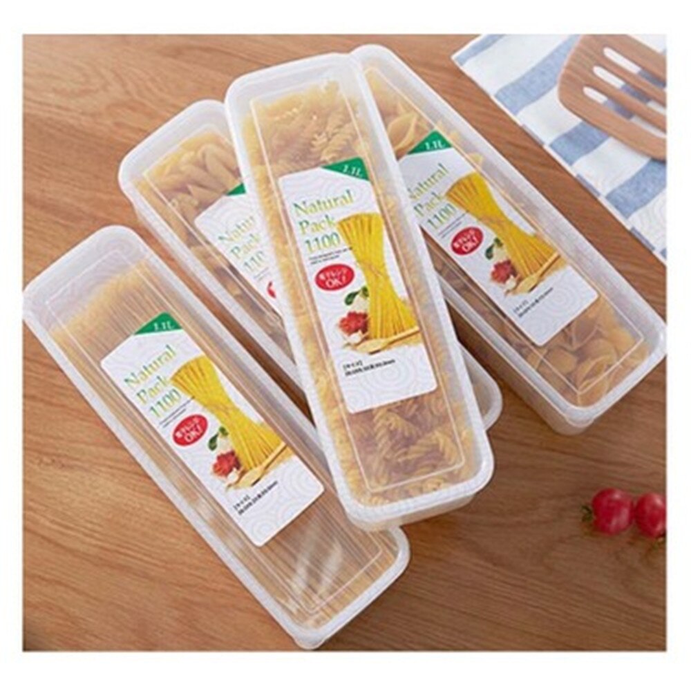 Noodle Spaghetti Noodles Fresh Box Kitchen Refrigerator Sealed Jar Fruit Plastic Storage Box Pasta Box