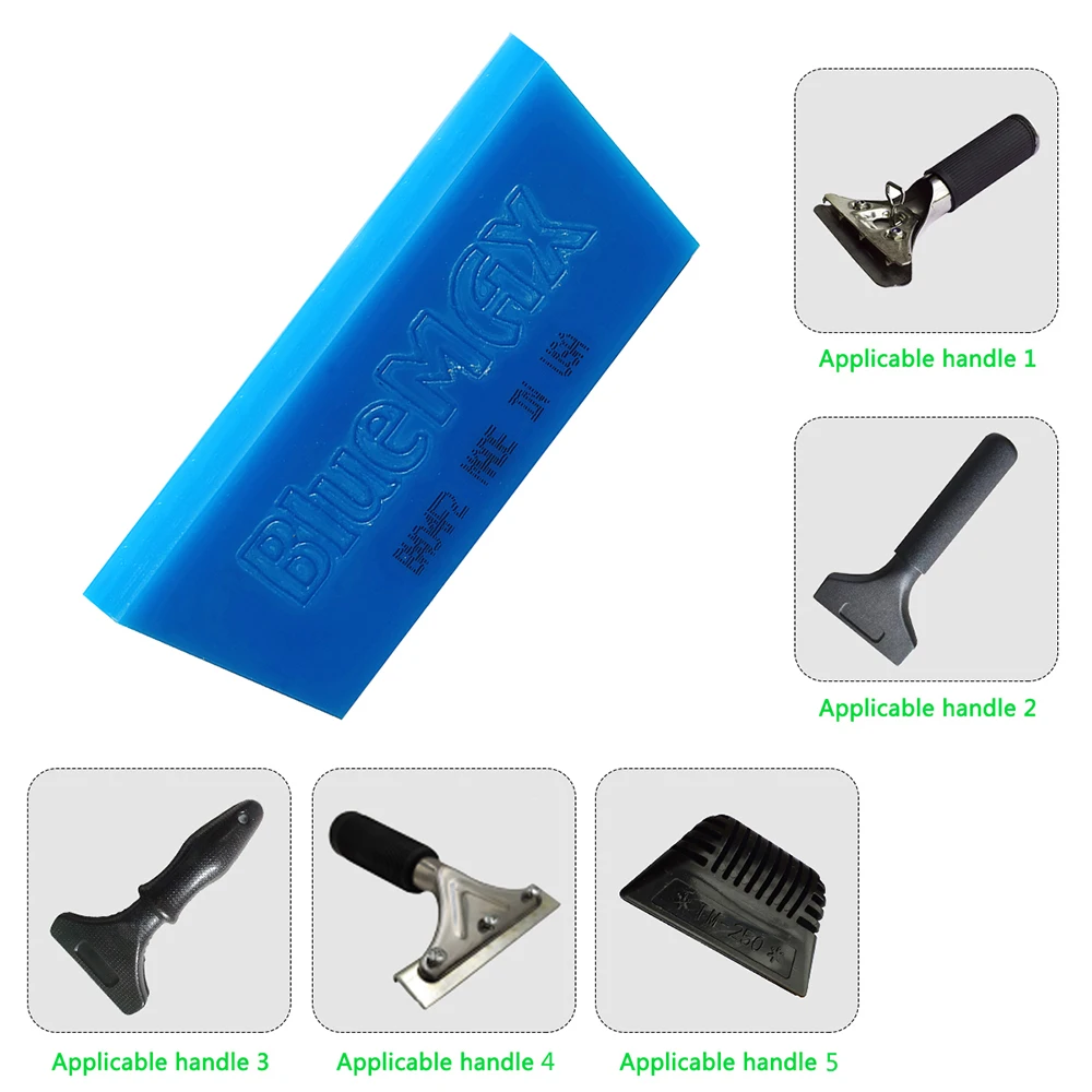 3PCS BlueMax Ersatz Gummi Klinge Für Schaber Griff Carbon Vinyl Film Verpackung Rakel Fenster Tönung Glas Wasser Schnee Schaufel B07