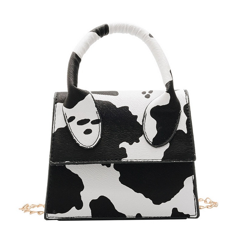 Di modo di Latte di Mucca Borsa Delle Donne di Stampa Borsoni Femminile casuale Sotto Le Ascelle Borse A Spalla Popolare Semplice Femminile Borsa Quotidiana per Dropshipping: 4