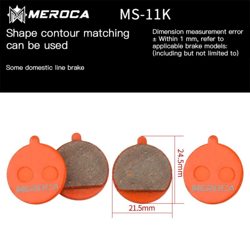 Pastillas de freno de bicicleta para BB5 M355 XT M446, piezas de bicicleta de montaña, pastillas de freno de disco orgánico de resina para ciclismo de carretera: MS-11K