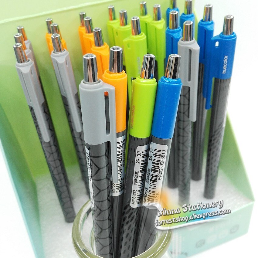(6 Pieces/Lot) Cute Korean Stationery Plastic Mechanical Pencil 0.5mm 0.7mm Drawing Pencils For School Office Stationery MP6833