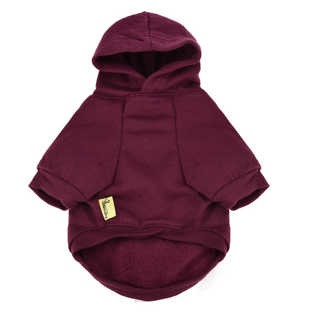 Adidog-ropa de invierno para mascotas, sudaderas pequeñas y de perro de talla mediana, sudadera para cachorros, Chihuahua #5: Rojo / XS