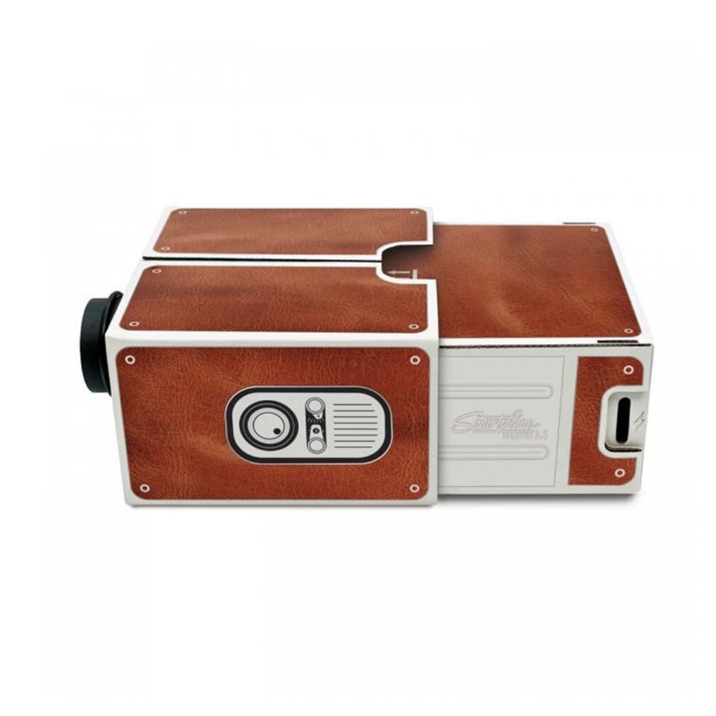 1 pcs DIY mobile phone mini projector portable home projector paper mini mobile phone projector DIY mobile mini projector