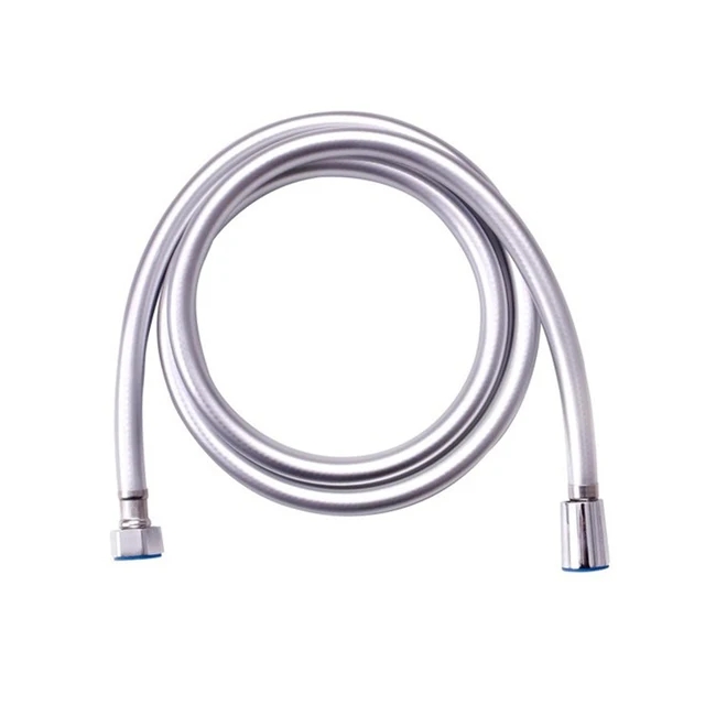 Manguera de ducha de alta presión de 1,5/2/3/4M, plomería para accesorios de baño, tubos de ducha flexibles universales de PVC antienrollamiento G1/2 pulgadas: Blanco / 200 centímetros