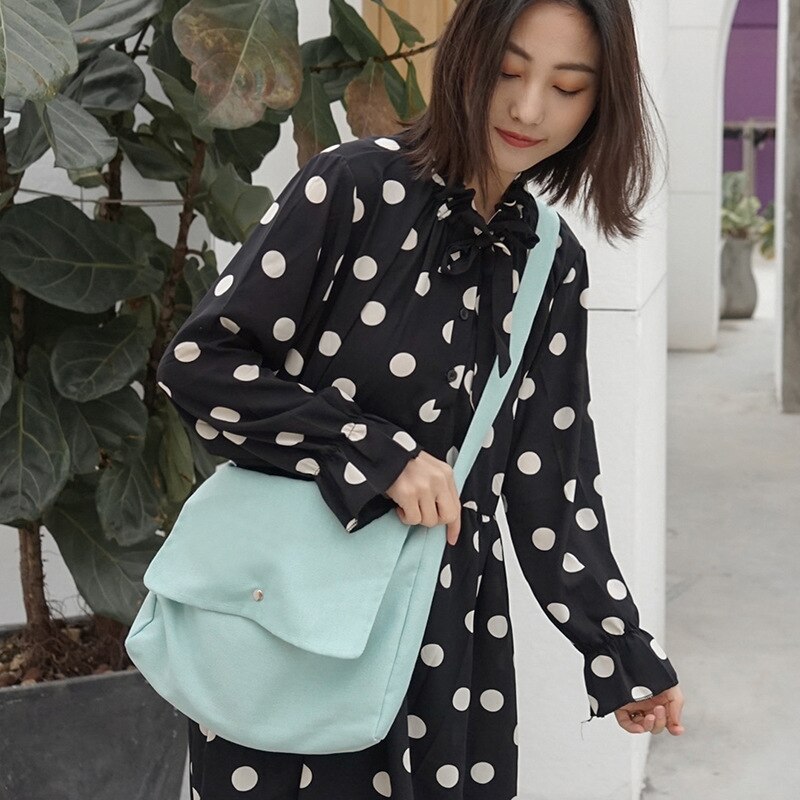 Sac en tissu de coton Simple pour femmes, fourre-tout décontracté, sacs d'école, sacoches pliables à fermeture éclair souple