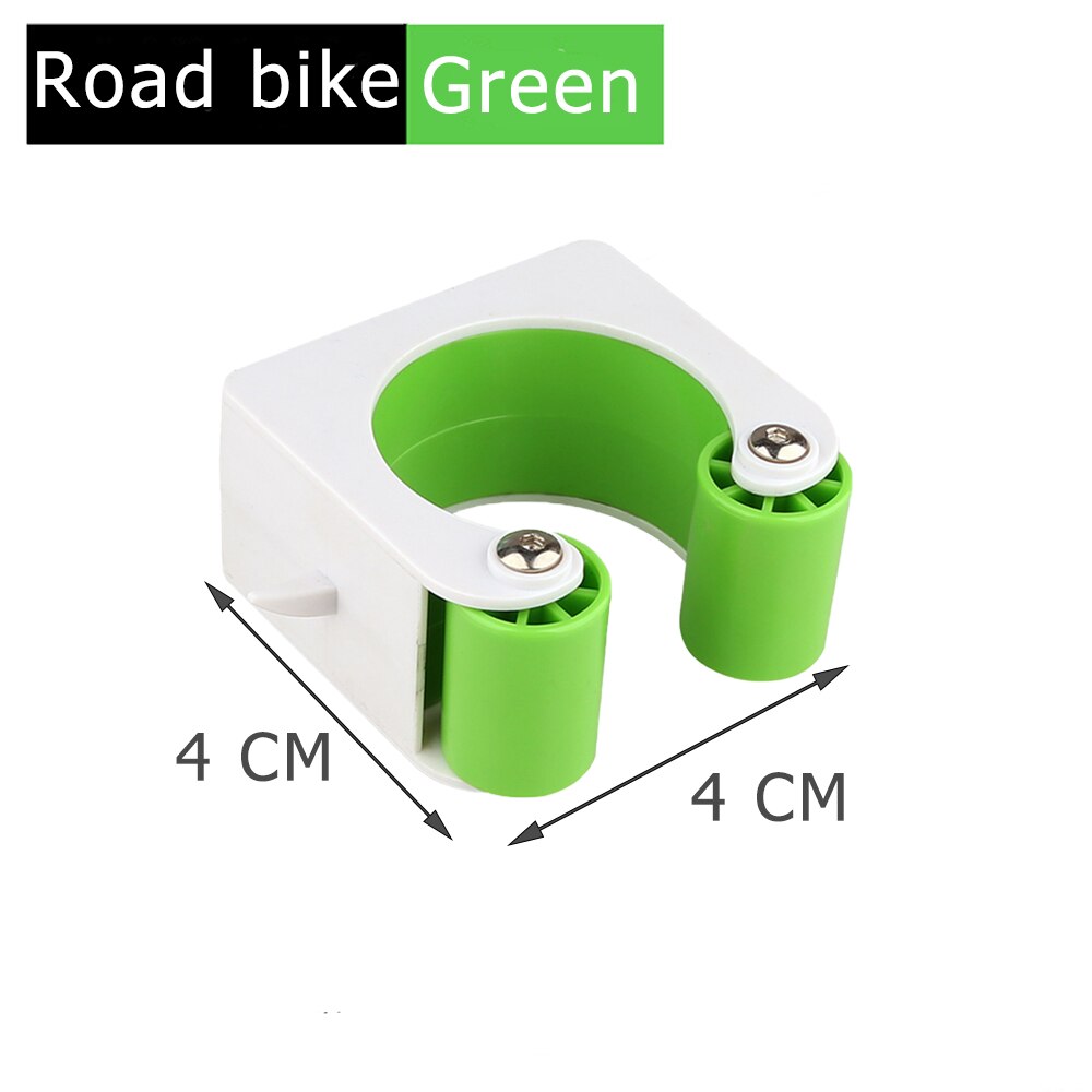 Bicycle Parking Rack Buckle Portable Wall Mount Hook Mountain Road Bike Indoor Vertical Bike Storage Cycling Display Stand: Green B