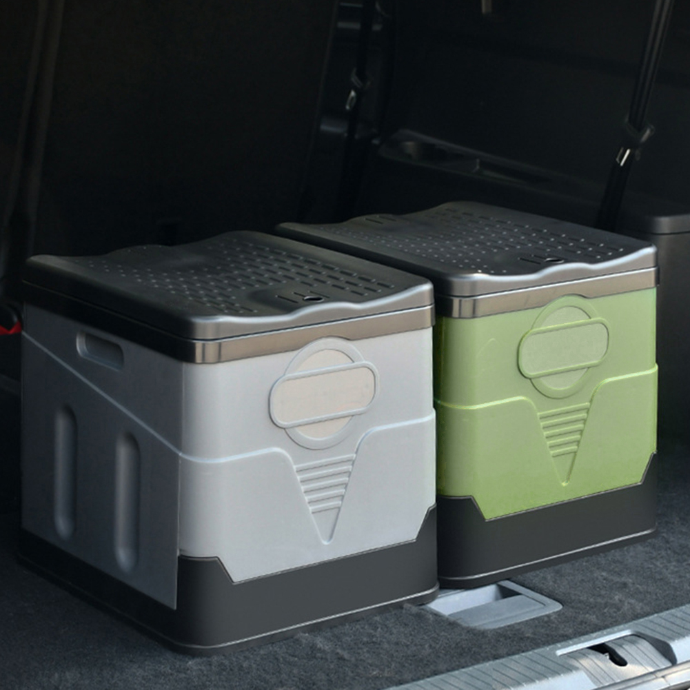 Cubo de inodoro para coche, bote de basura de gran capacidad de rodamiento fuerte para viaje de emergencia, autoconducción, inodoro portátil plegable al aire libre