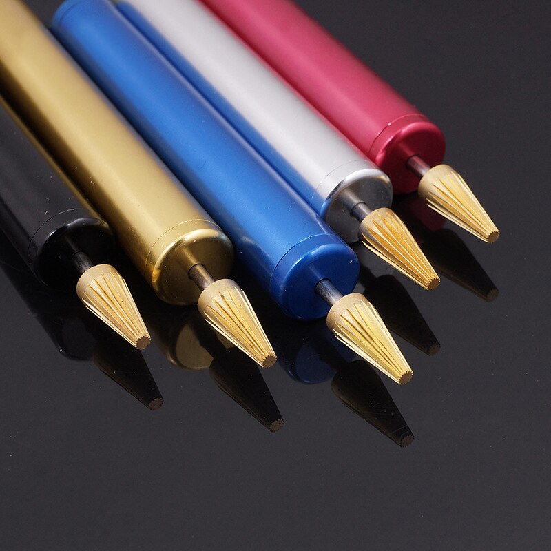1 x Leather Edge Oil Painting Pen Edge Dye Roller Pin Applicator Brass Head Top Easy Clean Leathercraft Tools 5 colors available