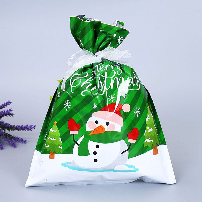 Kerst Cadeau Zakken Leuke Diverse Stijlen Goody Bags Cadeaupapier Feestartikelen Voor Kerst Candy Tas Met Linten