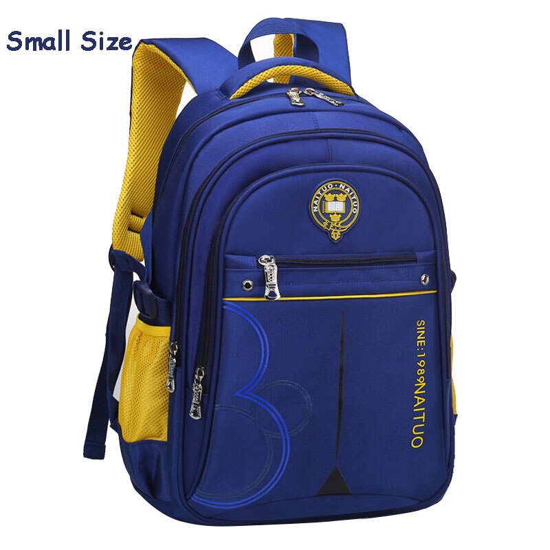 Junge Rucksack Für Schule Wasserdichte Tasche Kinder Schule Taschen Mädchen Große Kapazität Schule Rucksack Satchel Kinder Buch Tasche mochila: Small Navy