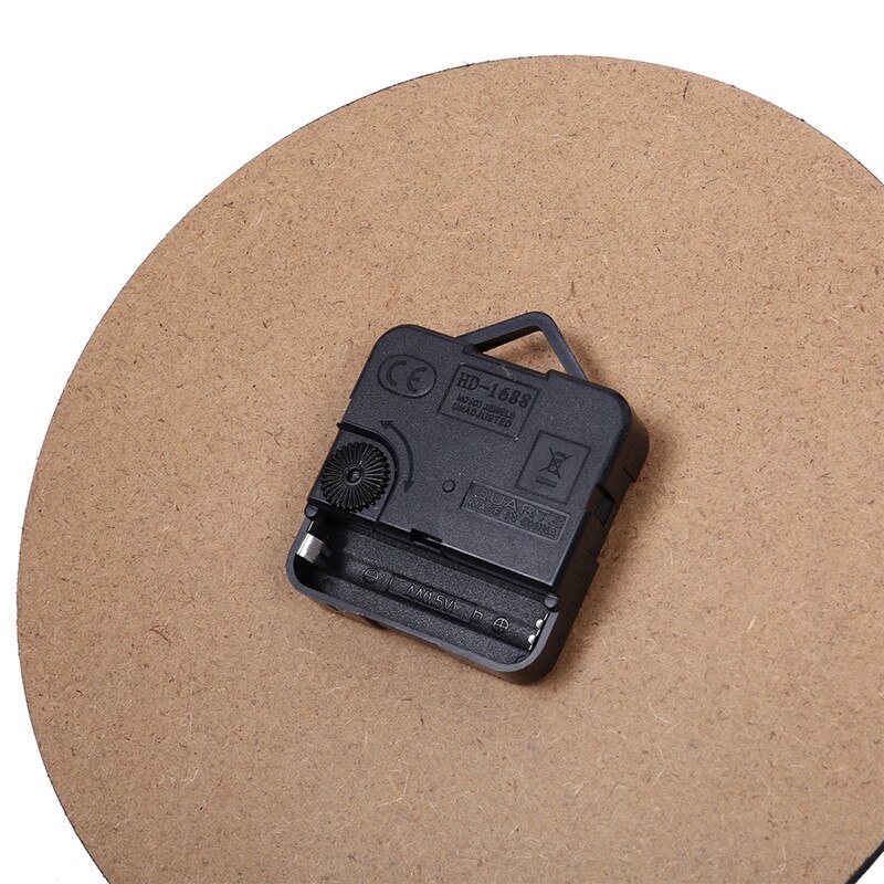 Wooden MDF Round Wall Clock European Wooden MDF Wall Clock Living Decorations Wall Clocks Large Decorative @C