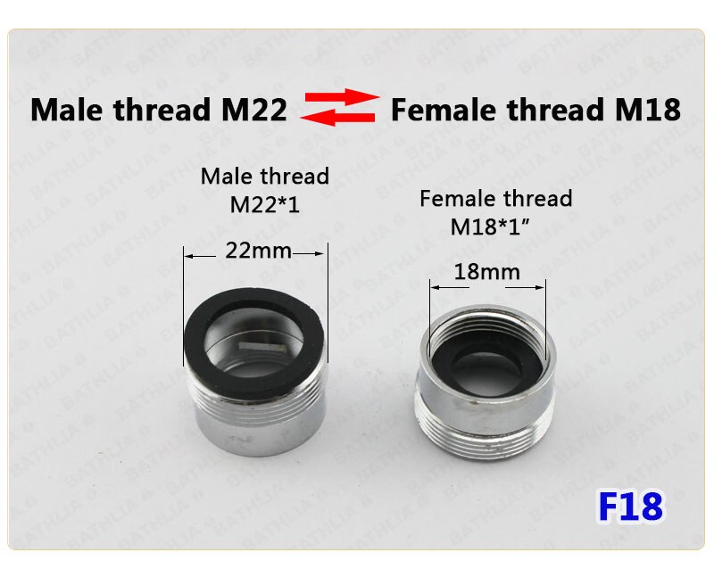 M22 vattenrenare adapter mässing kran luftare kontakt adapter köks kran byte lätt att montera: F18