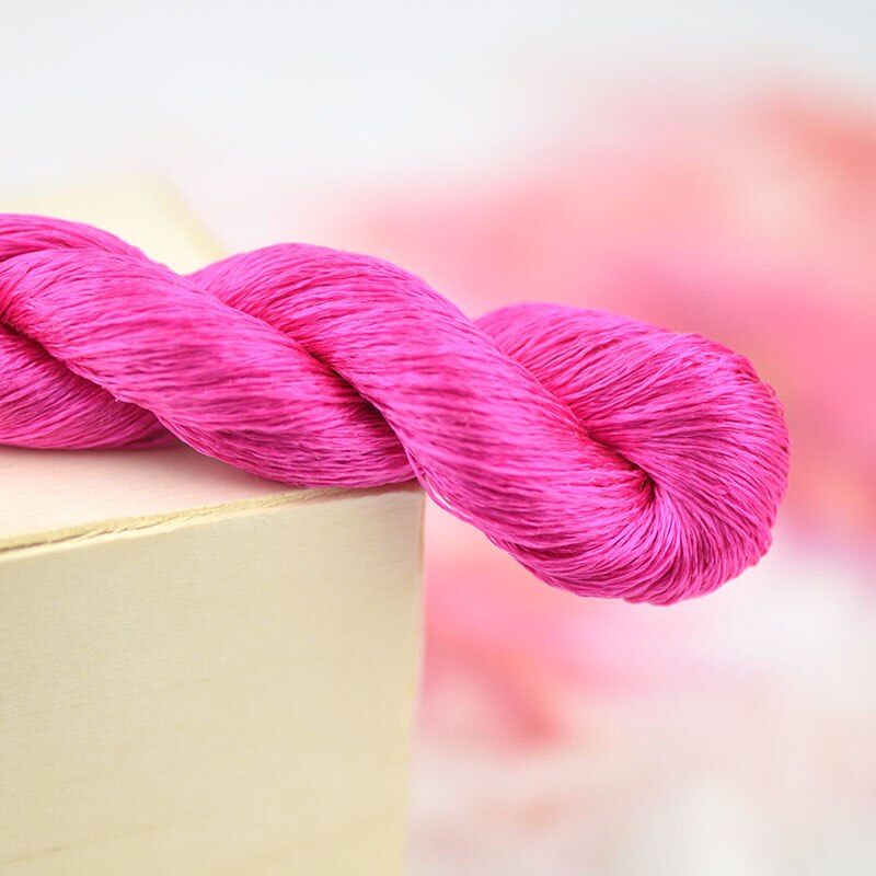 Hilo de seda para bordar, 100% seda, bordado a mano, punto de cruz, serie rosa, 8 colores degradados: 5