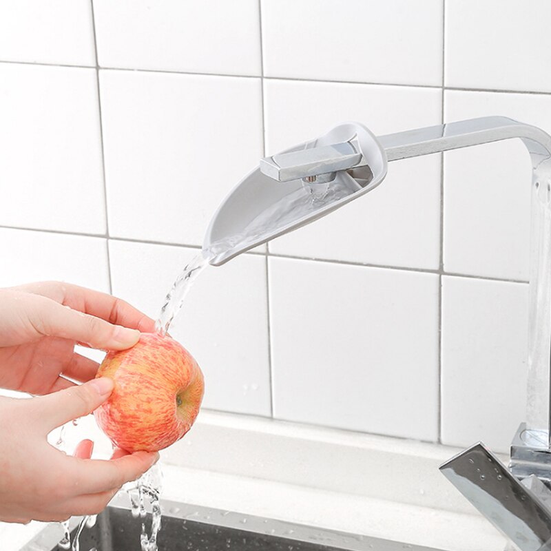 1PC dzieci guma kuchnia maluch woda zasięg kran silikonowy łazienka Accessorie przedłużacz robić kranu mycie rąk artykuły domowe