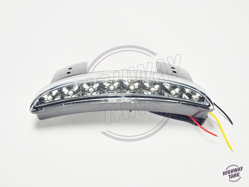 Motorrijwiel Achterlicht Achterspatbord Led Breken Stop Lamp Case Voor Harley XL883L XL883N Ijzer XL1200n Gehakte: clear