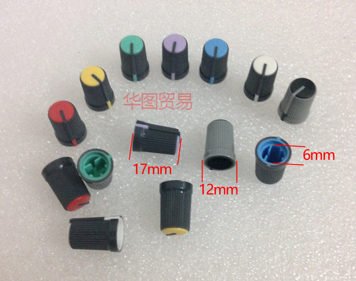 7pcs Soundcraft LX7 Mixer Potentiometer Knob Cap Switch Knob Cap / D Hole / half-axis Rotary Potentiometer knobs caps