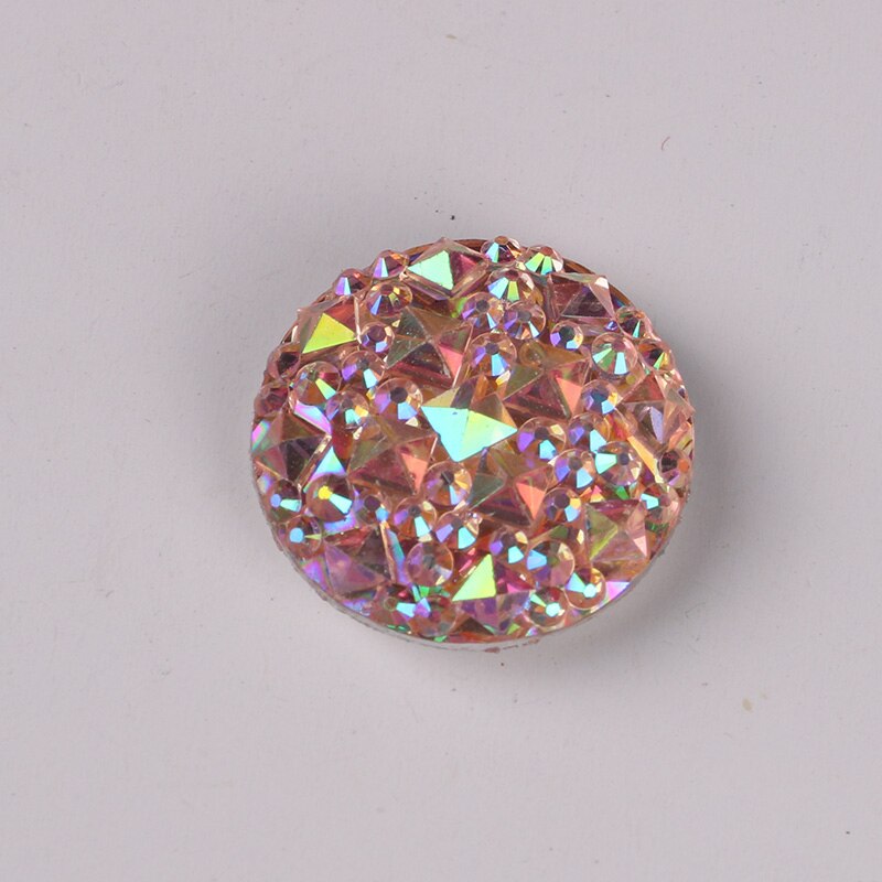 Strass magnétiques en résine, 12 pièces/douzaine de fleurs rondes et carrées, incrustées d'aimants, broche élégante pour hijab, accessoires pour écharpe musulmane: 4