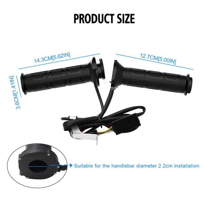 22mm Upgrade Electric Heated Grips Handle Handlebar Adjustable Heating Handle Set AUTO Motorcycle Parts WUPP