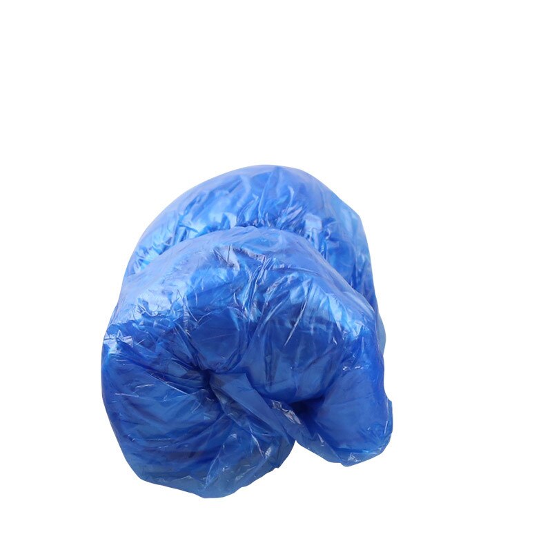 50Pair Disposable Boot And Shoe Cover Pe Thick Shoe Cover Household Waterproof Dustproof Indoor Rainproof Shoe Cover