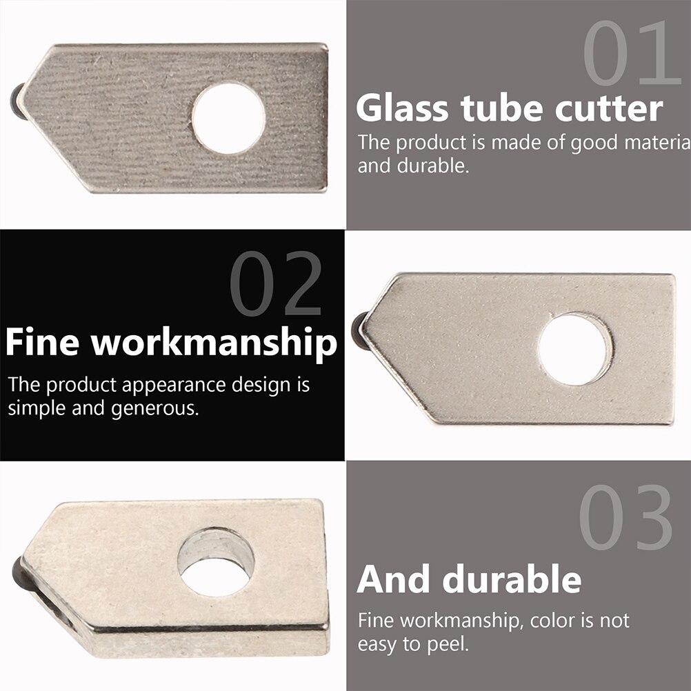 5Pcs Glass Cutter Heads Glass Cutter Heads Glass Cutting Machine Parts Glass Cutter Tips for Glass Tube Cutting DIY