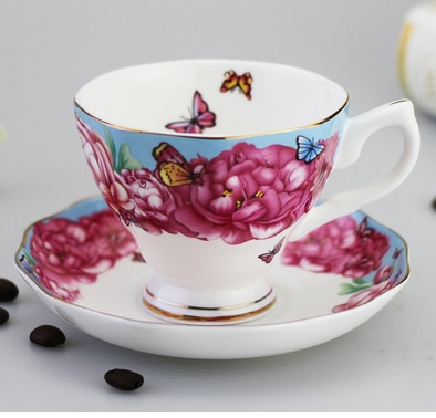 supply of bone china porcelain coffee cup cup European bone china cups afternoon cup set: J