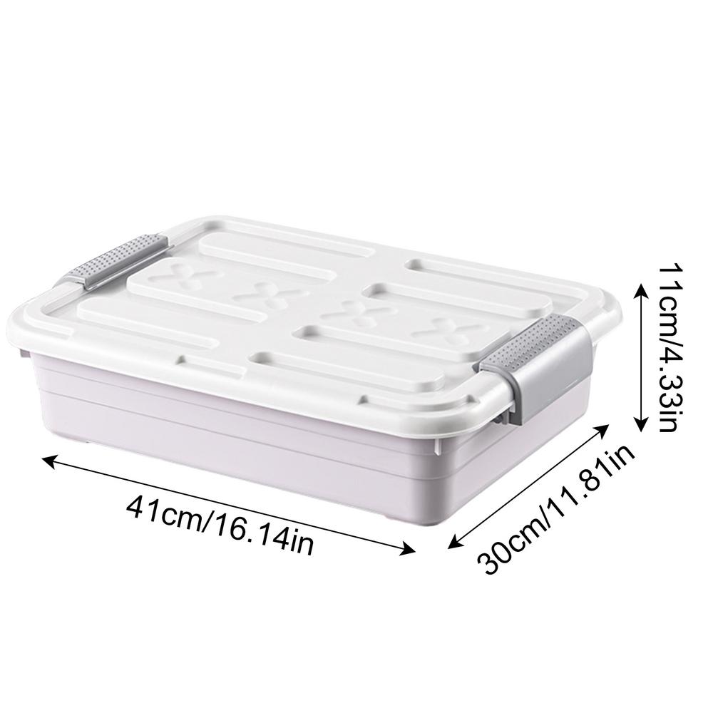 Onderbed Organizer Onder Bed Opslagcontainers Waterdicht Met Casters Grote Capaciteit Ruimtebesparende Opslagbenodigdheden: Grey