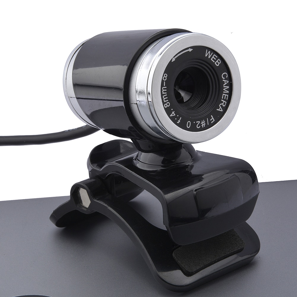 Cámara Web USB de alta definición, Webcam con micrófono de absorción de sonido, rotación de 360 grados, para PC, portátil y Notebook