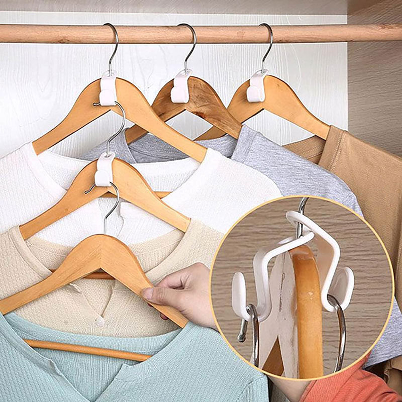 Ganchos conectores para colgar ropa, extensor de suspensión para ahorro de espacio, organizador de armario, Clips extensores de plástico, armario, abrigo, camisa, 10/5 Uds.