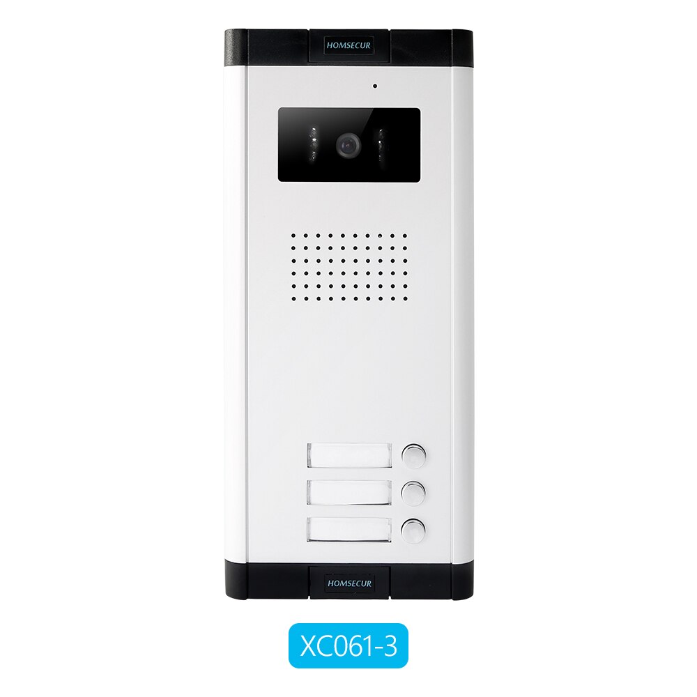 Homsecur 520c/xc061- serie udendørs kamera 700 tvline ir nattesyn til video-dørtelefonsystem med flere lejligheder: Xc061-3