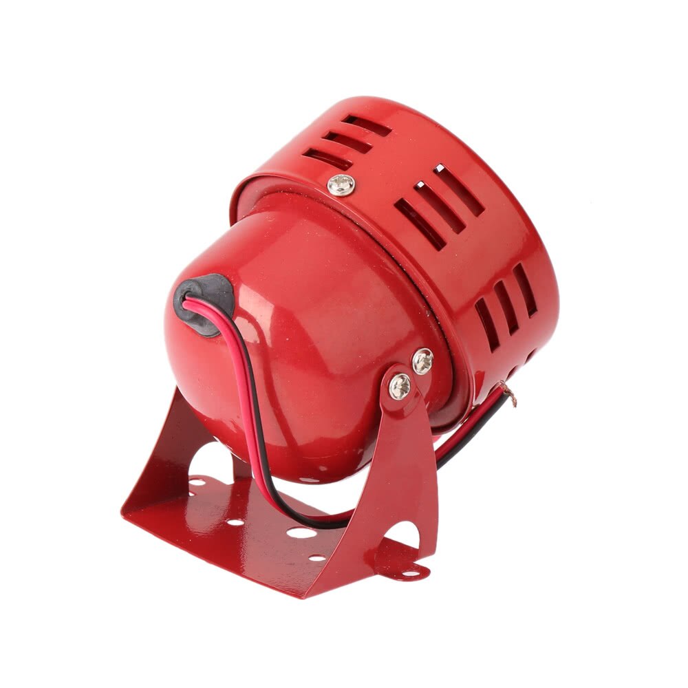 12V 3 Automotive Luchtalarm Hoorn Auto Vrachtwagen Motor Aangedreven Alarm Rood