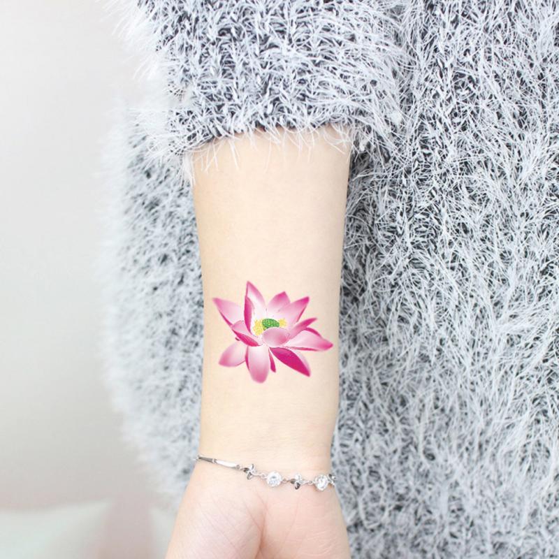 8 Kleuren Gezicht-Stick Arm Mooie Bloem Tijdelijke Tattoo Waterdichte Milieu Tattoo Stickers Body Art Tatoo Papier