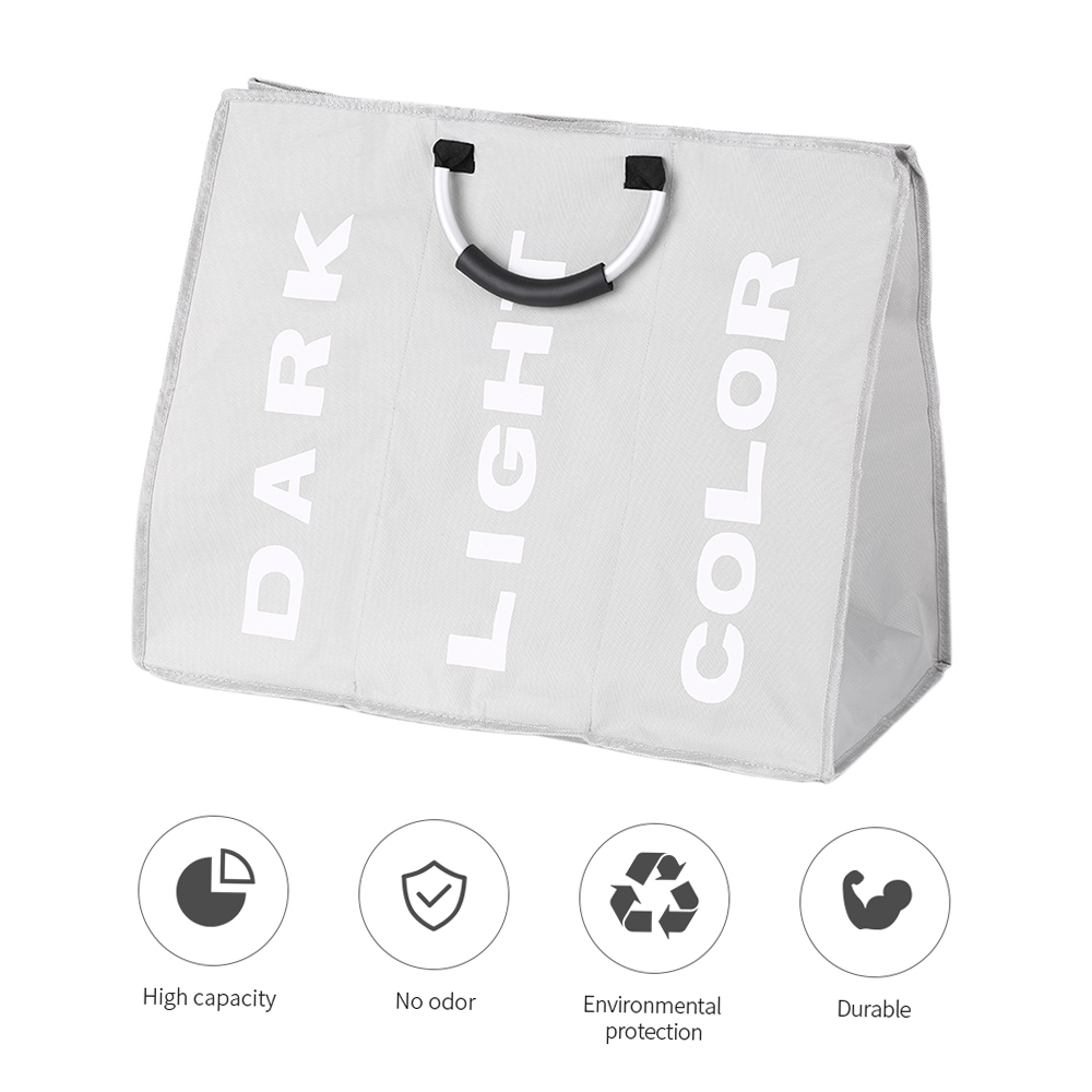 Folding Laundry Basket Round Storage Bin Bag Large Hamper Collapsible Dirty Clothes Toy Basket Bucket Bathroom Organizer Bags