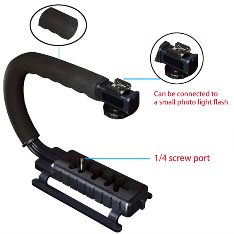 Camera Smartphone Stabilizer Foldable Handle Grip Handheld Video Rig Universal