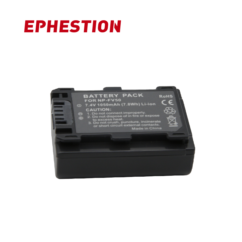 EPHESTION NP-FV50 Batterij Pack Voor Sony NP-FV30 FV50 FV70 FV90 FV100 FV120 HDR-SR68 DCR-SX85 DCR-SR20E DCR-SR21E HDR-CX190 CX130