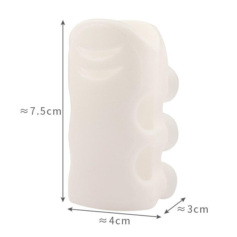 Supporto per soffione doccia ventosa riutilizzabile durevole rimovibile doccia in silicone supporto per bagno portatile supporto per cremagliera a parete: bianca