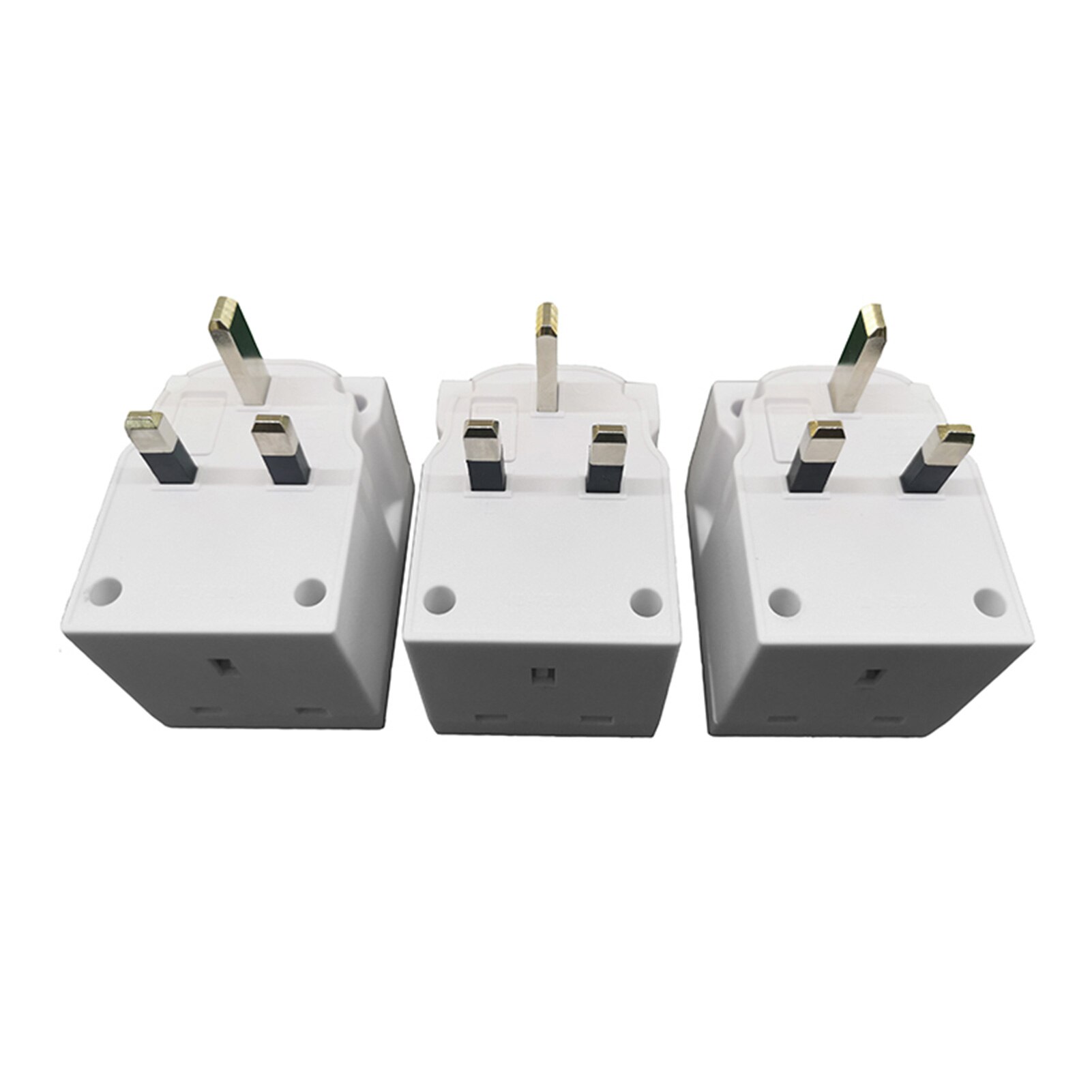 13A brytyjska wtyczka transformatorowa jednokierunkowa z wtyczką brytyjską konwerter napięcia z ochroną bezpiecznika: 3szt
