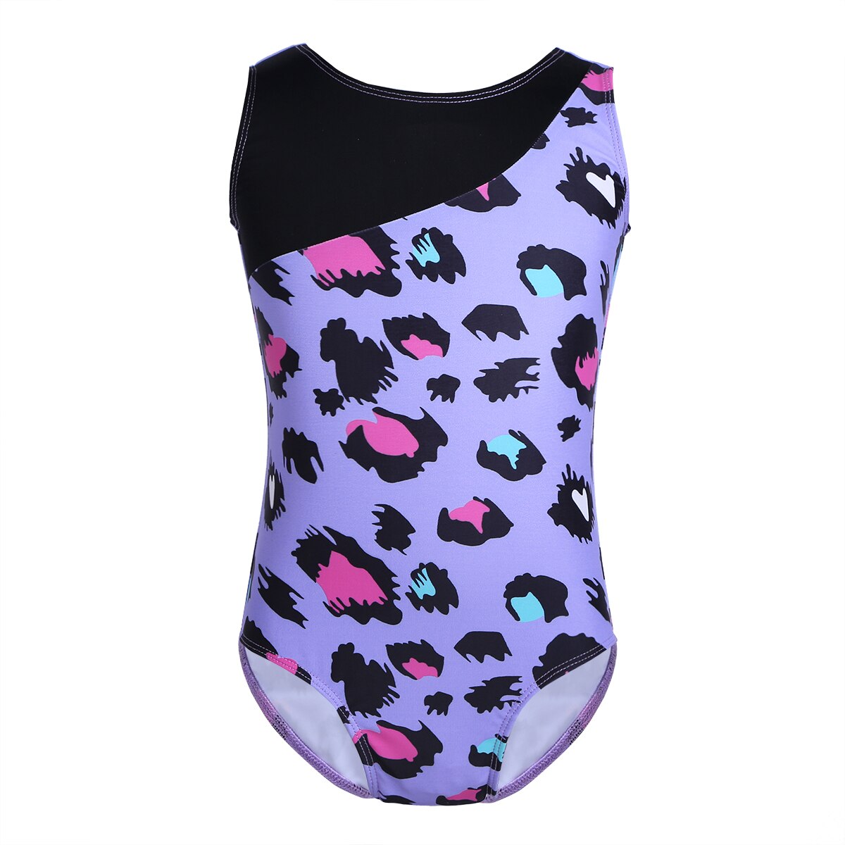 Vêtements pour enfants, justaucorps sans manches pour filles, combinaison de danse, gymnastique, entraînement sur scène,: Purple / XS