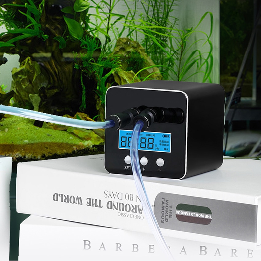 Automatic Water Pump Intelligent LED Watering Device Timer Irrigation System set Garden Dripper Potted drip Sprinkling