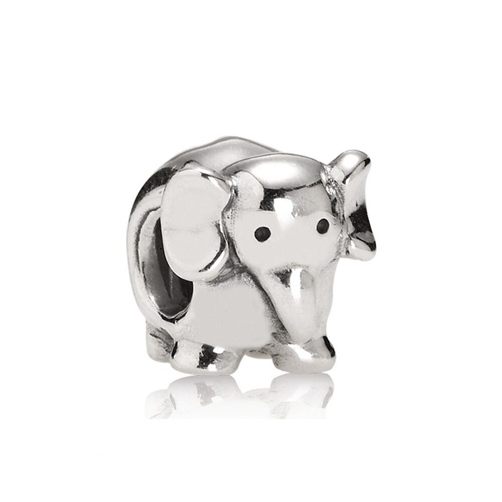 100% 925 Sterling Silver Ghost Elephant Element Woven Paw Prints LITTLE BOY GIRL CHARM Puppy Charm Children And Women: Green