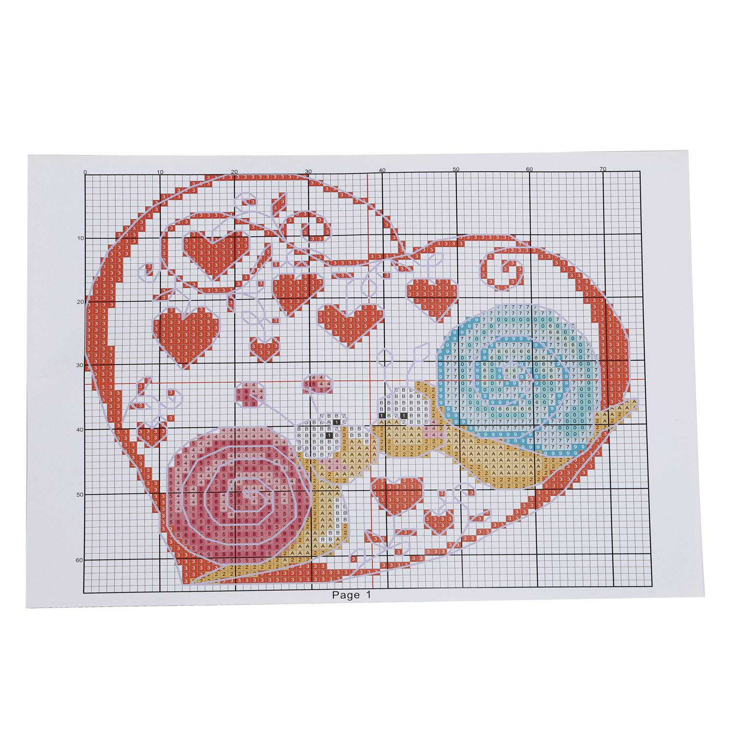 DIY Handmade Needlework Counted Cross Stitch Set Embroidery Kit 14CT Snail Couples Pattern Cross-Stitching 18*17cm Home Decorati