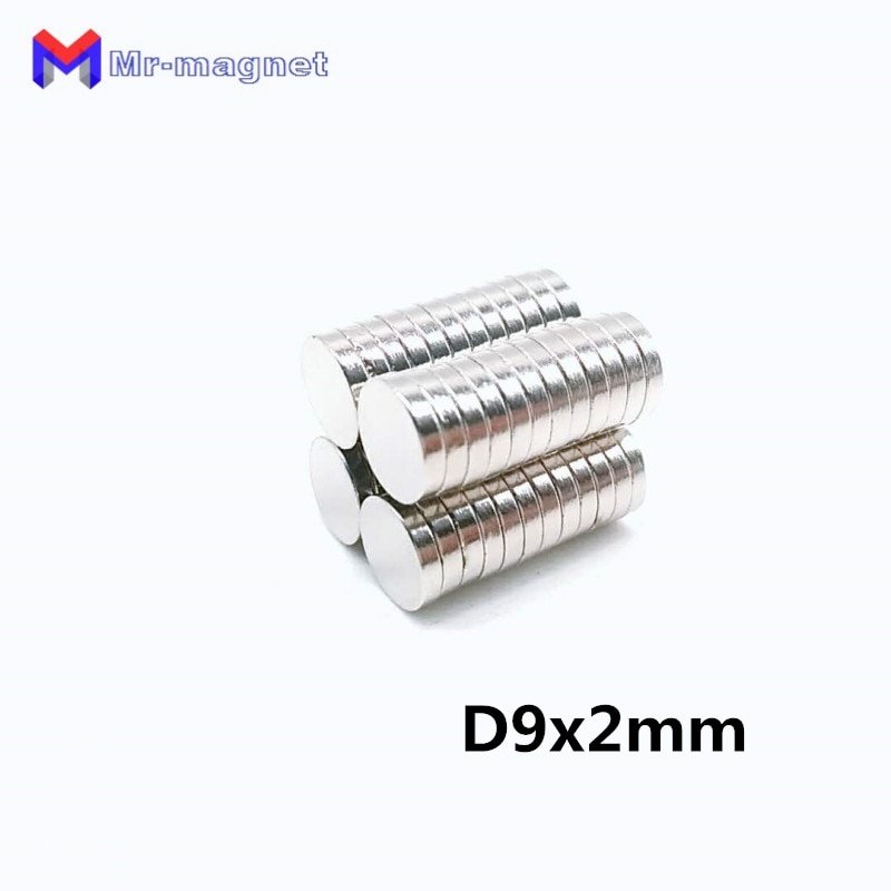 Neo Dymium Magneet Sterke 9X2 9*2 D9x2 Mm Krachtige Neo Dimium Magneten 9Mm Supermagnet Neo dium Nib Neo Zeldzame Aarde Permanant Magneten