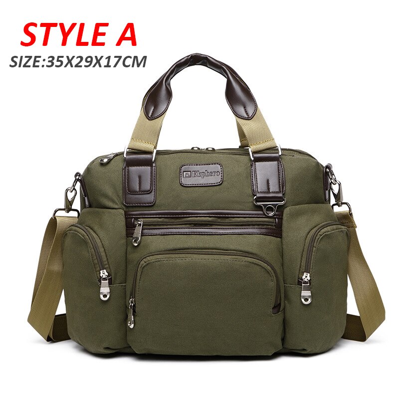 Borse da viaggio per uomo borsa da viaggio borsa da uomo impermeabile Oxford PU borsone borsa da esterno di grande capacità borse a tracolla multi-tasca XA741ZC: Army Green A Oxford