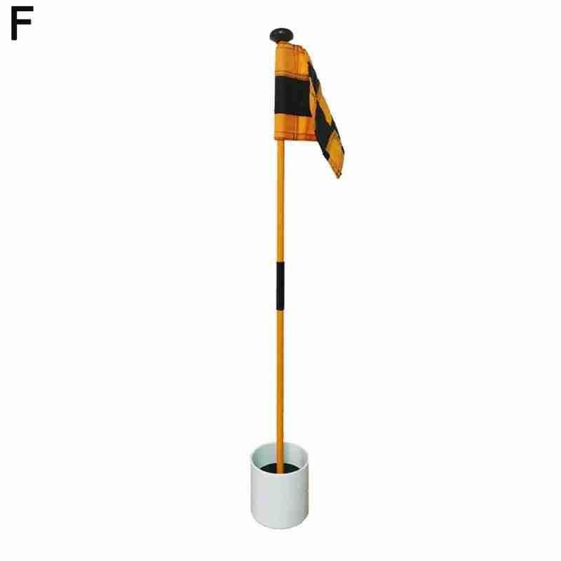 81cm baghave praksis golf hul pole cup flag stick golf putting green flagstick golf flag og flagstang golf hul: F